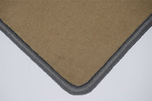 Porsche Taycan 2019 onwards Beige Luxury Velour Tailored Car Mats HITECH