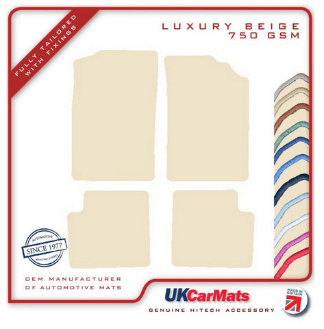 Citroen ZX 1991-1998 Beige Luxury Velour Tailored Car Mats HITECH
