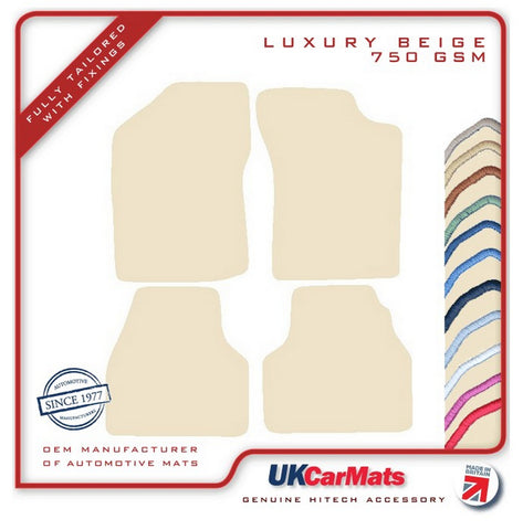 Citroen Synergie 1995-2002 Beige Luxury Velour Tailored Car Mats HITECH