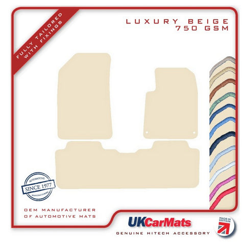 Citroen C5 2000-2007 Beige Luxury Velour Tailored Car Mats HITECH