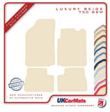 Citroen C3 (1st Gen) 2002-2009 Beige Luxury Velour Tailored Car Mats HITECH