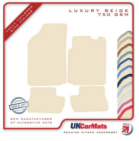 Citroen C2 2003-2009 Beige Luxury Velour Tailored Car Mats HITECH