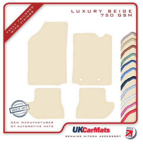 Citroen C3 Pluriel 2003-2010 Beige Luxury Velour Tailored Car Mats HITECH