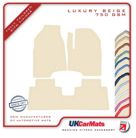 Chevrolet Captiva 2007-2018 Beige Luxury Velour Tailored Car Mats HITECH