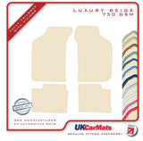 Daihatsu Charade 1993-2002 Beige Luxury Velour Tailored Car Mats HITECH