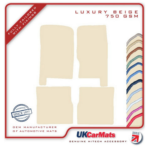 Daihatsu Fourtrak 1987-2000 Beige Luxury Velour Tailored Car Mats HITECH