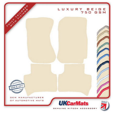 Daihatsu Terios 1997-2006 Beige Luxury Velour Tailored Car Mats HITECH
