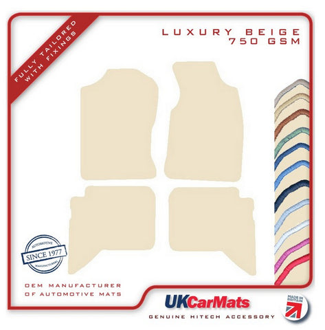 Daihatsu Terios 2006-2010 Beige Luxury Velour Tailored Car Mats HITECH