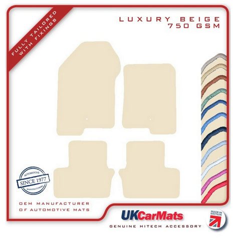 Dodge Caliber 2006-2009 Beige Luxury Velour Tailored Car Mats HITECH