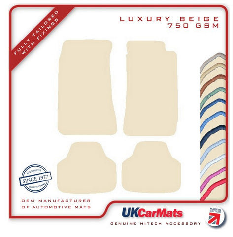 Nissan Datsun 280ZX 1978-1983 Beige Luxury Velour Tailored Car Mats HITECH
