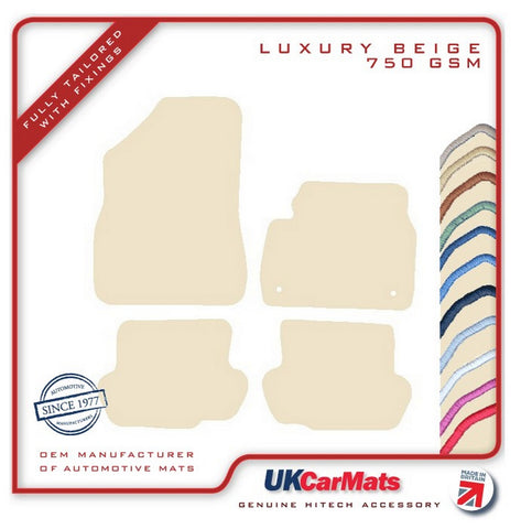 DS 5 2015 onwards Beige Luxury Velour Tailored Car Mats HITECH