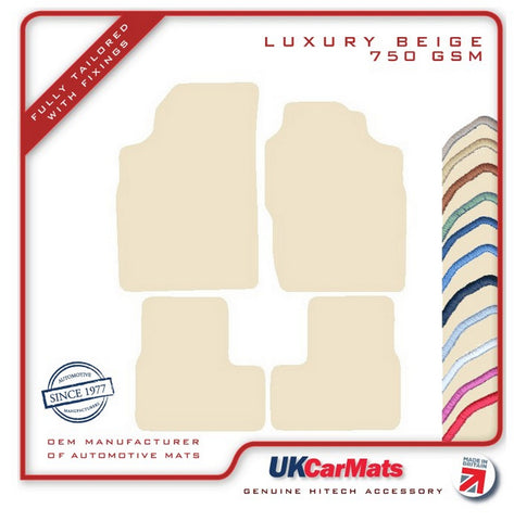 Ford Escort Mk5 1991-1995 Beige Luxury Velour Tailored Car Mats HITECH