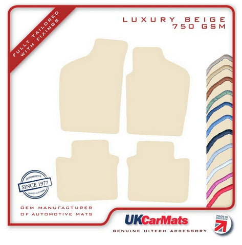 Fiat Punto 1995-1999 Beige Luxury Velour Tailored Car Mats HITECH