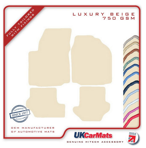 Ford Fiesta Mk4 1993-2001 Beige Luxury Velour Tailored Car Mats HITECH