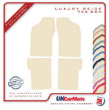 Fiat Cinquecento 1993-1998 Beige Luxury Velour Tailored Car Mats HITECH