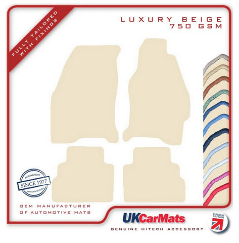 Ford Mondeo 1992-2000 Beige Luxury Velour Tailored Car Mats HITECH