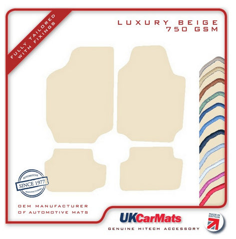 Ford Escort Mk5 Cabriolet 1994-1998 Beige Luxury Velour Tailored Car Mats HITECH