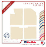 Fiat Strada 1984-1989 Beige Luxury Velour Tailored Car Mats HITECH