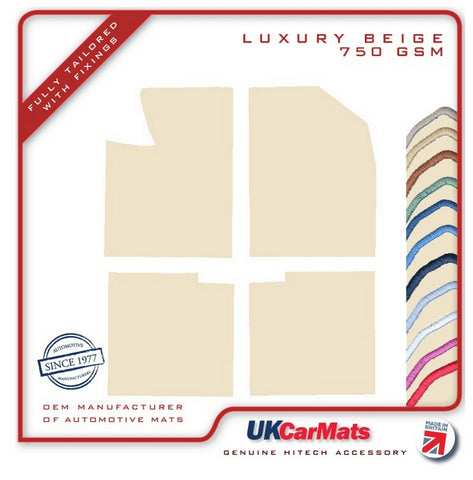 Fiat Strada 1984-1989 Beige Luxury Velour Tailored Car Mats HITECH