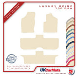 Ford Galaxy Mk1 / Mk2 (MPV) 1995-2006 Beige Luxury Velour Tailored Car Mats HITECH
