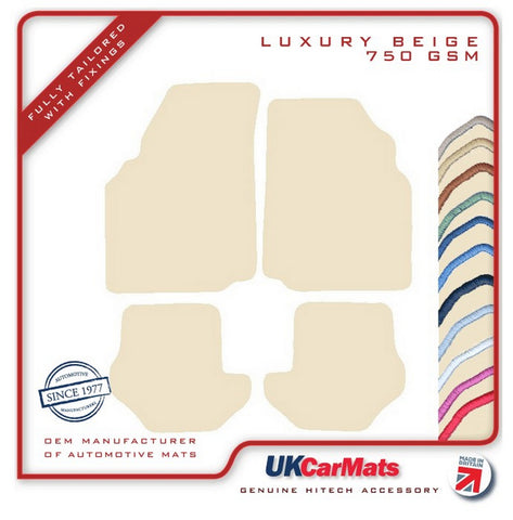Ford Puma 1997-2002 Beige Luxury Velour Tailored Car Mats HITECH