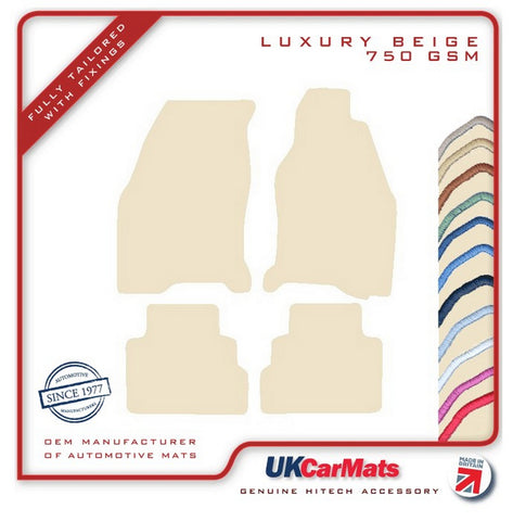 Ford Cougar 1998-2002 Beige Luxury Velour Tailored Car Mats HITECH
