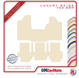 Fiat Multipla 1999-2010 Beige Luxury Velour Tailored Car Mats HITECH