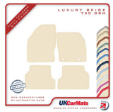 Ford Focus 2004-2011 Beige Luxury Velour Tailored Car Mats HITECH