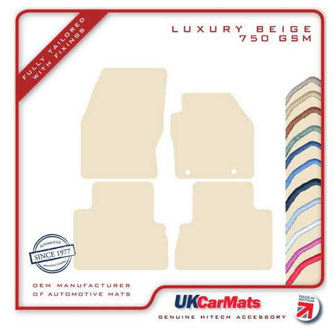 Ford C-Max 2010-2019 Beige Luxury Velour Tailored Car Mats HITECH