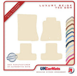 Ford Mustang (6th generation) 2015-2023 Beige Luxury Velour Tailored Car Mats HITECH