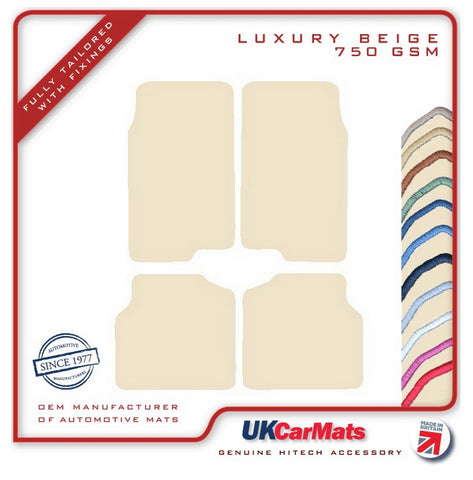 Ford Cortina Mk4 1976-1979 Beige Luxury Velour Tailored Car Mats HITECH