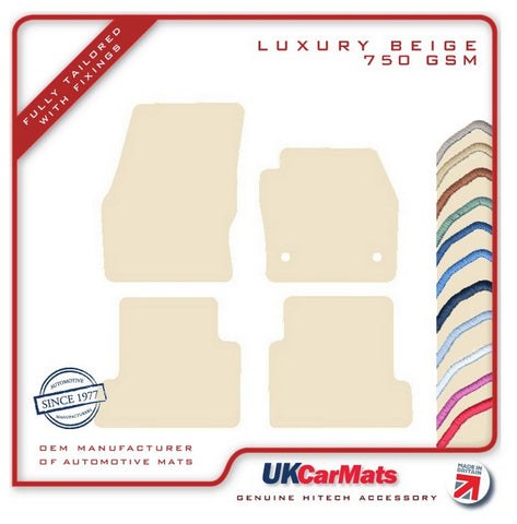 Ford Kuga 2012-2015 Beige Luxury Velour Tailored Car Mats HITECH