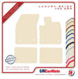 Ford Focus Mk4 Automatic 2018 onwards Beige Luxury Velour Tailored Car Mats HITECH