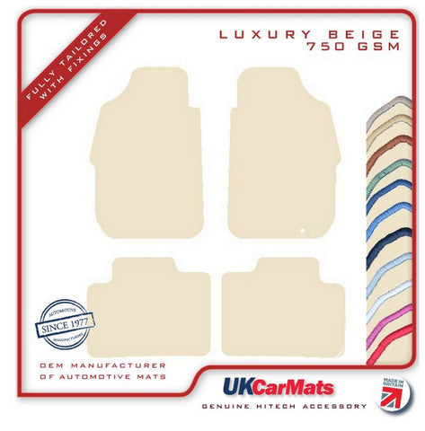 Great Wall Steed 2013 onwards Beige Luxury Velour Tailored Car Mats HITECH
