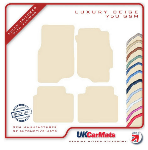 Honda Civic 4dr Inc VTI/LS 1996-2001 Beige Luxury Velour Tailored Car Mats HITECH