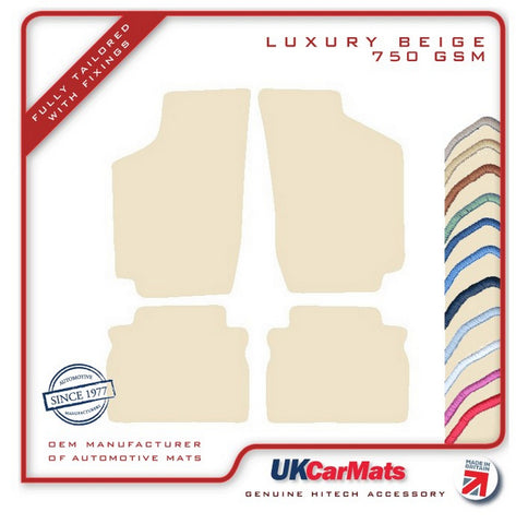 Honda Civic Shuttle 1987-1991 Beige Luxury Velour Tailored Car Mats HITECH