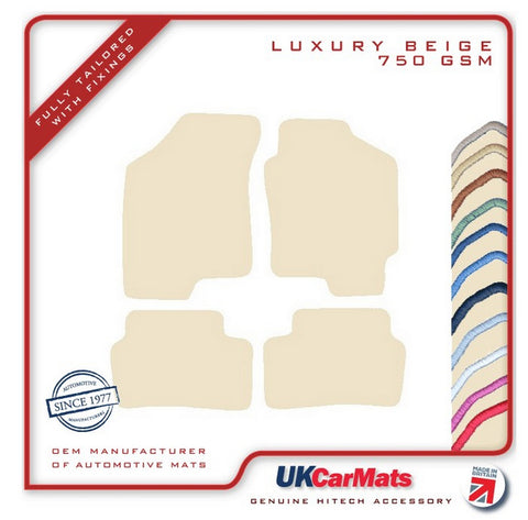 Hyundai Coupe  1997-2001 Beige Luxury Velour Tailored Car Mats HITECH