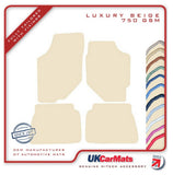 Hyundai S Coupe 1990-1996 Beige Luxury Velour Tailored Car Mats HITECH