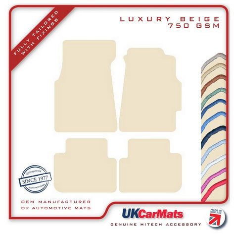 Honda Integra Type-R 1997-2001 Beige Luxury Velour Tailored Car Mats HITECH