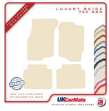 Honda Civic 4dr 1992-1995 Beige Luxury Velour Tailored Car Mats HITECH
