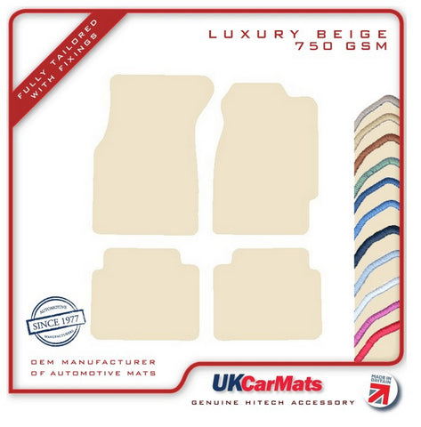 Honda Civic 2dr Coupe 1992-1995 Beige Luxury Velour Tailored Car Mats HITECH