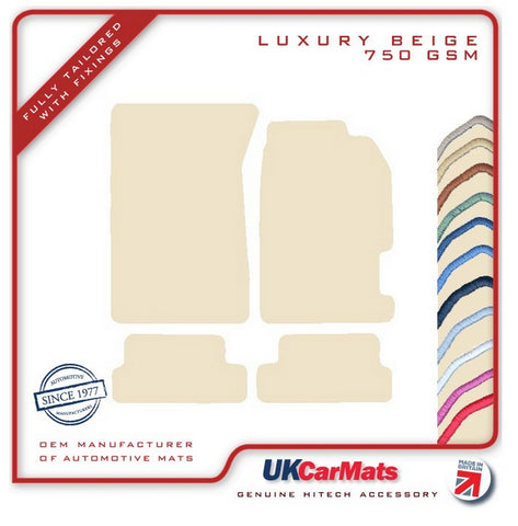 Honda Prelude 1997-2001 Beige Luxury Velour Tailored Car Mats HITECH