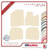 Hyundai Santa Fe (5 Seater) 2010-2012 Beige Luxury Velour Tailored Car Mats HITECH