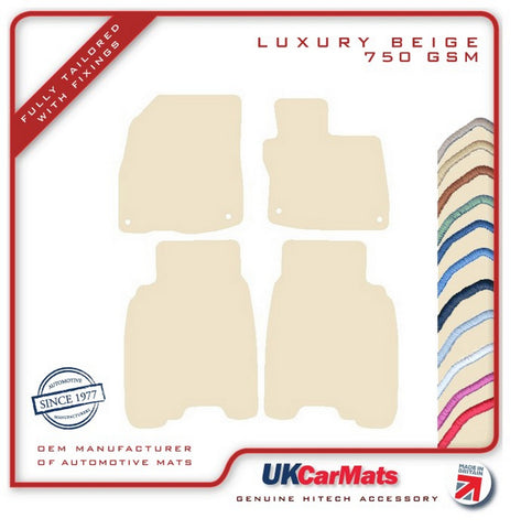 Honda Civic 5dr 2008-2011 Beige Luxury Velour Tailored Car Mats HITECH