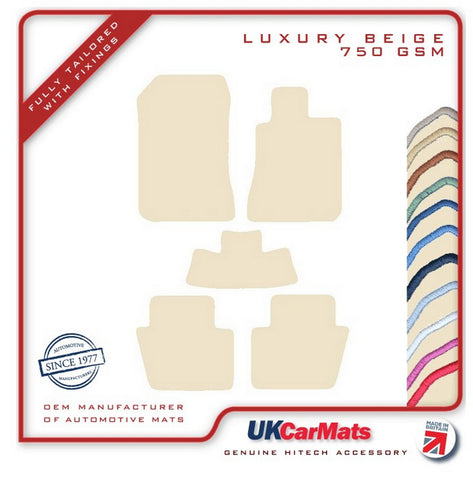 Honda Legend 2004-2012 Beige Luxury Velour Tailored Car Mats HITECH