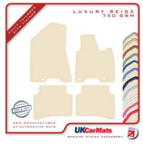 Hyundai Tucson 2018-2020 Beige Luxury Velour Tailored Car Mats HITECH
