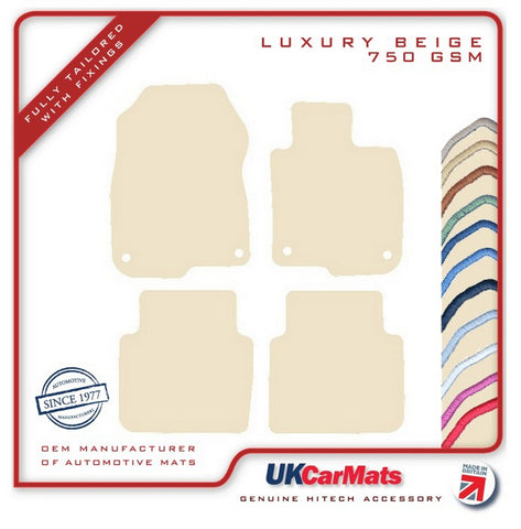 Honda CR-V 2017-2023 Beige Luxury Velour Tailored Car Mats HITECH