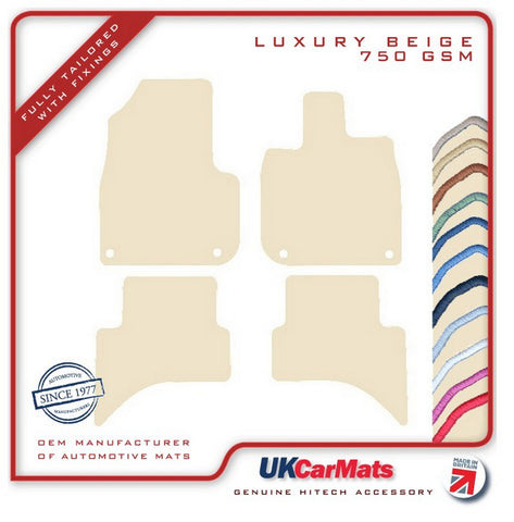 Honda E (Electric) 2020 onwards Beige Luxury Velour Tailored Car Mats HITECH