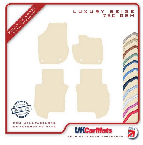 Honda Jazz Hybrid 2020 onwards Beige Luxury Velour Tailored Car Mats HITECH