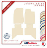 Isuzu D-Max 2012-2021 Beige Luxury Velour Tailored Car Mats HITECH